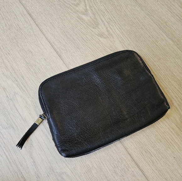 Madewell Calf Hair Ocelot Jaguar Clouch Wallet Large - Picture 5 of 5